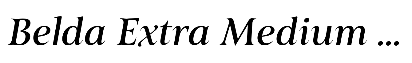 Belda Extra Medium Italic